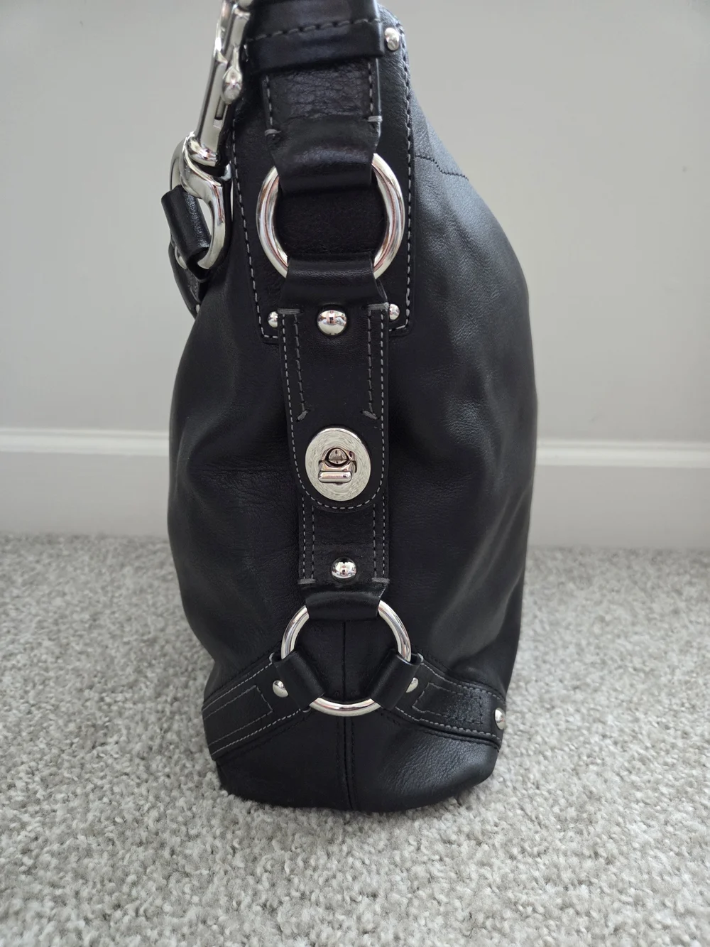 COACH black CARLY Bag
